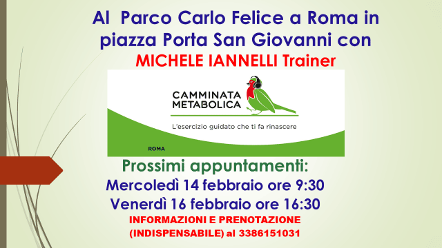 Dr Michele Iannelli - Trainer Camminata Metabolica